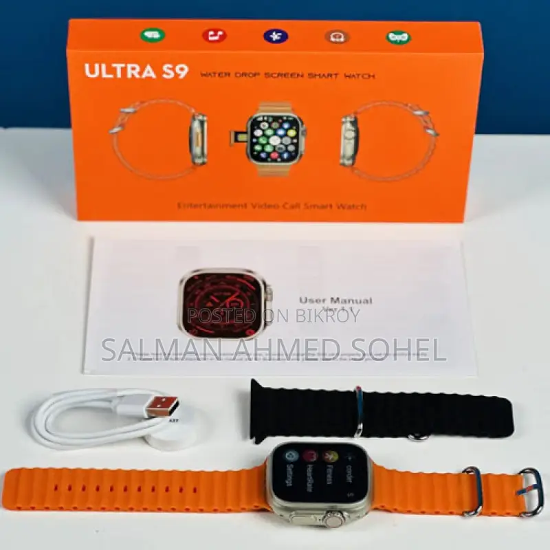 S9 Ultra সিম এবং ক্যামেরা এন্ড্রয়েড ঘড়ি, ১৬/২৫৬ জিবি র‍্যাম রোম