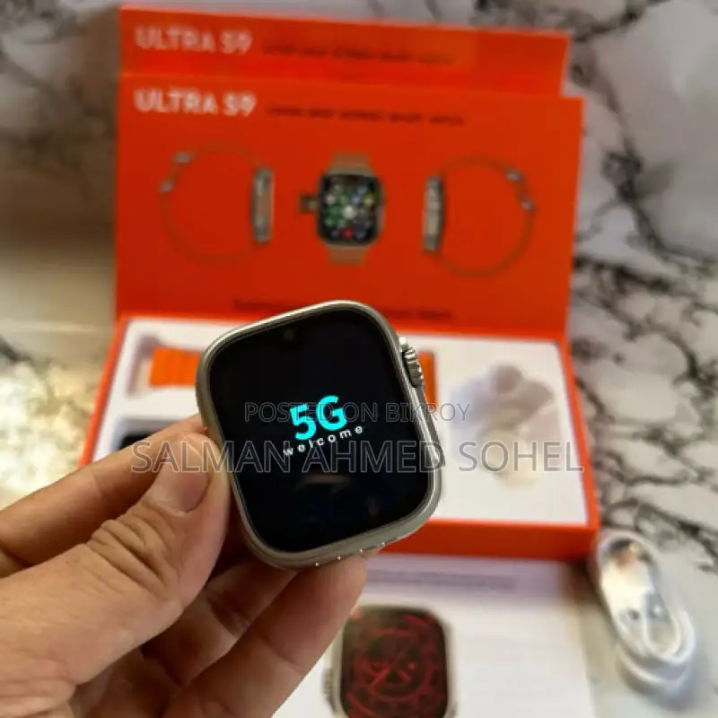 S9 Ultra সিম এবং ক্যামেরা এন্ড্রয়েড ঘড়ি, ১৬/২৫৬ জিবি র‍্যাম রোম