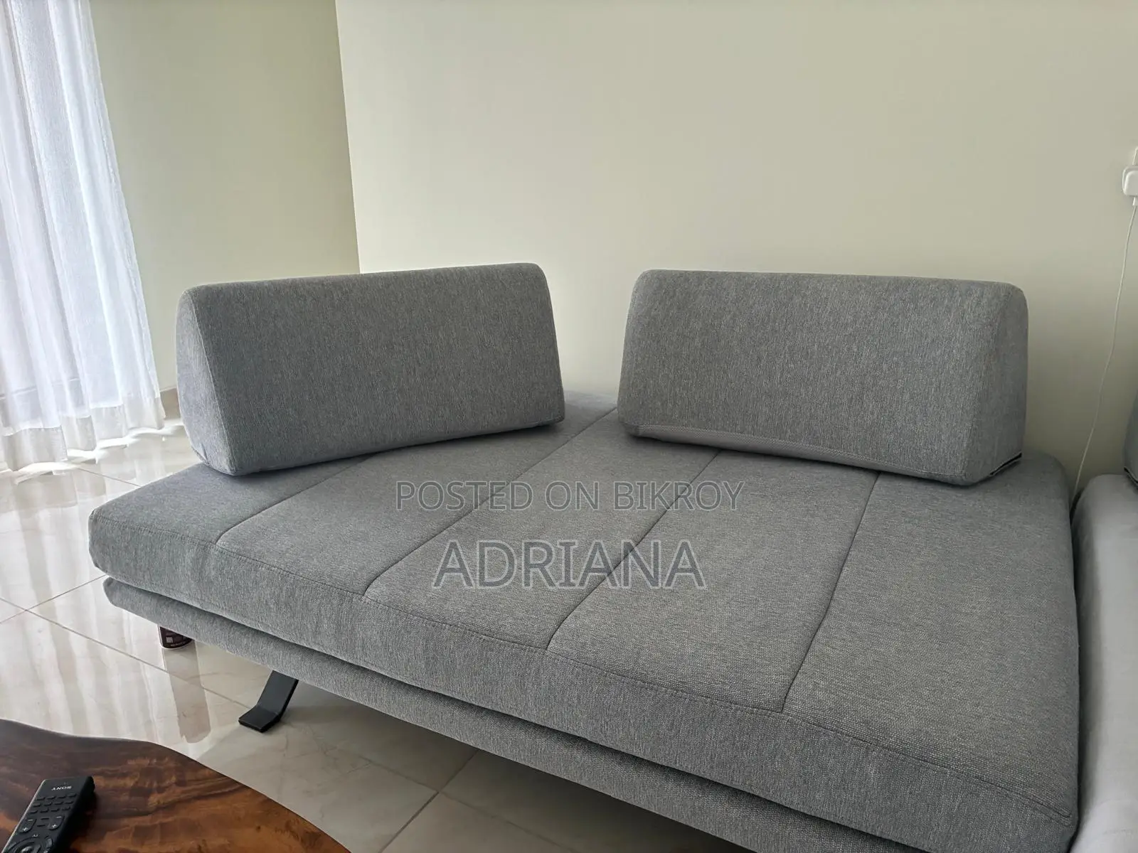 Set of 2 Modular Coaches with Arm Holders, Backrest & Pillows