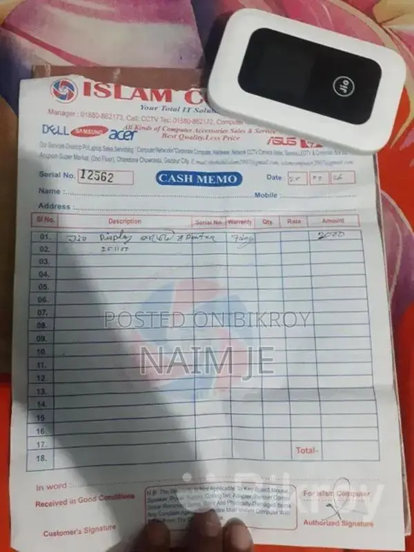 4G Jio Pocket Router