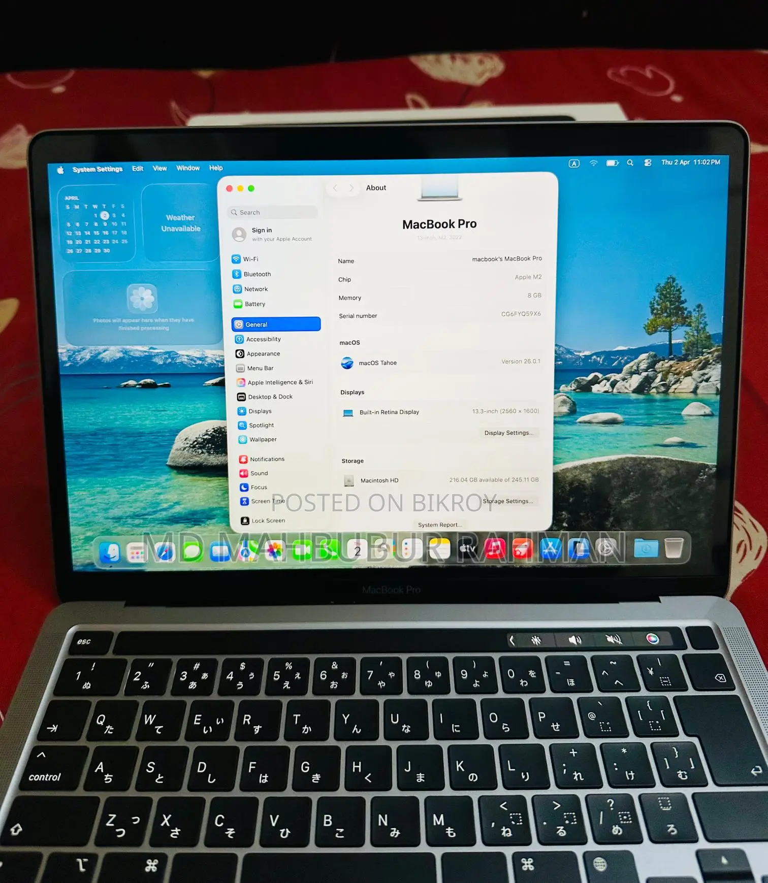 Apple MacBook Pro M2 8/256 GB