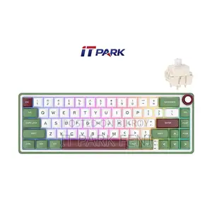 Royal Kludge RK R65 Wired RGB Hot Swap Greensand Mechanical Keyboard