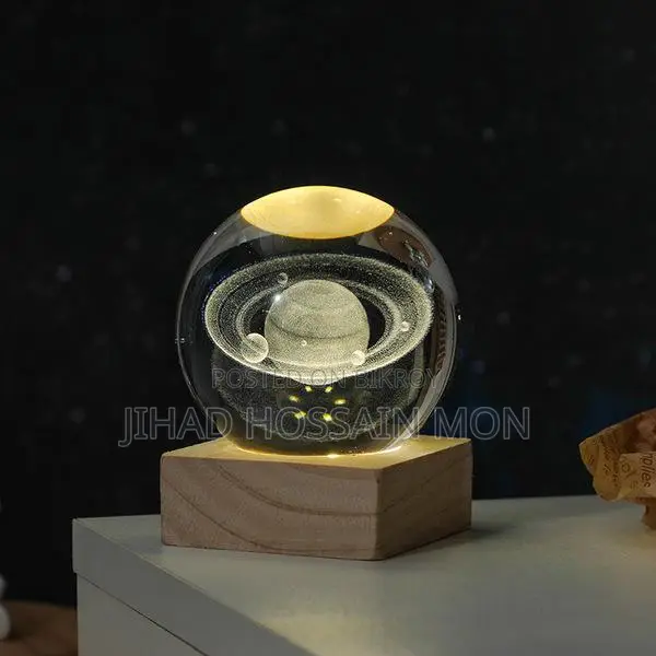 3D Inner Carved Crystal Ball Night Light