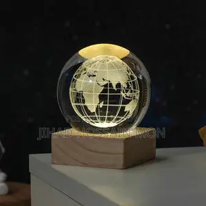 3D Inner Carved Crystal Ball Night Light