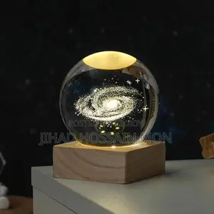 3D Inner Carved Crystal Ball Night Light