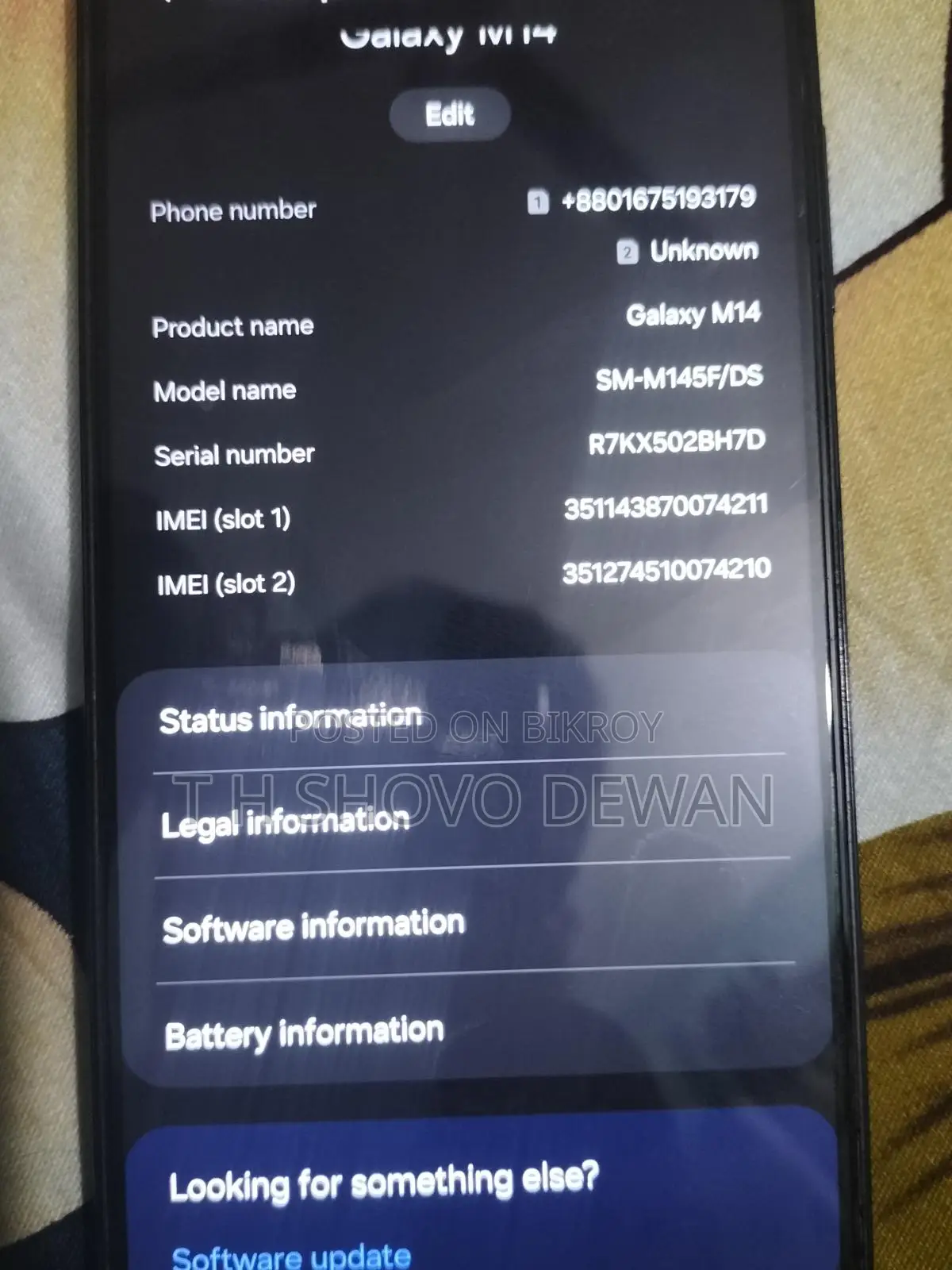 Samsung Galaxy M14 (Used)