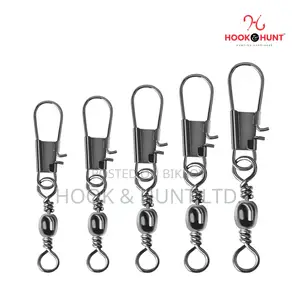 25 Pcs 06–10 Size Fishing Swivel Interlock Snap | Hook & Hunt