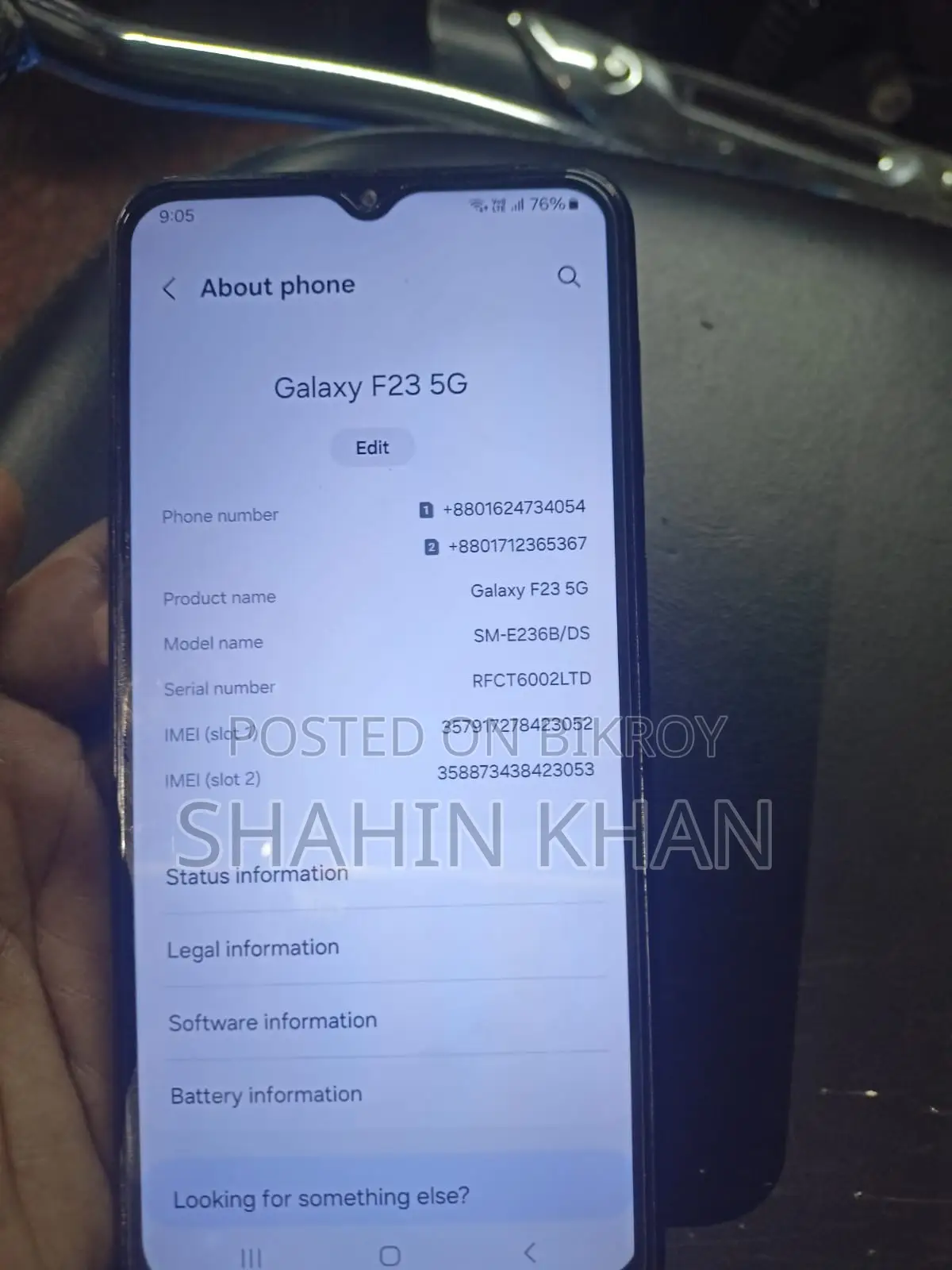 Samsung Galaxy F23 5G..6/128gb (Used)