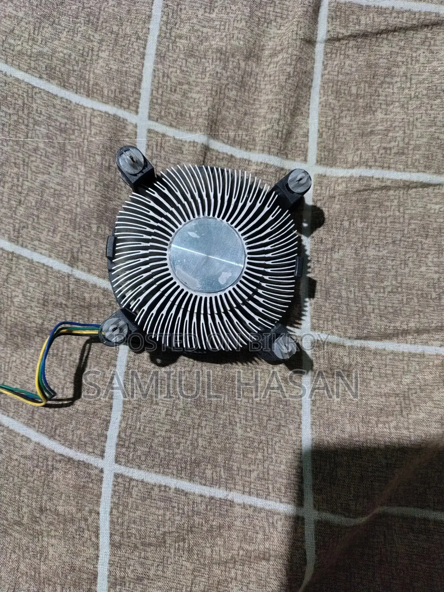 Cpu coolar fan with hit sink