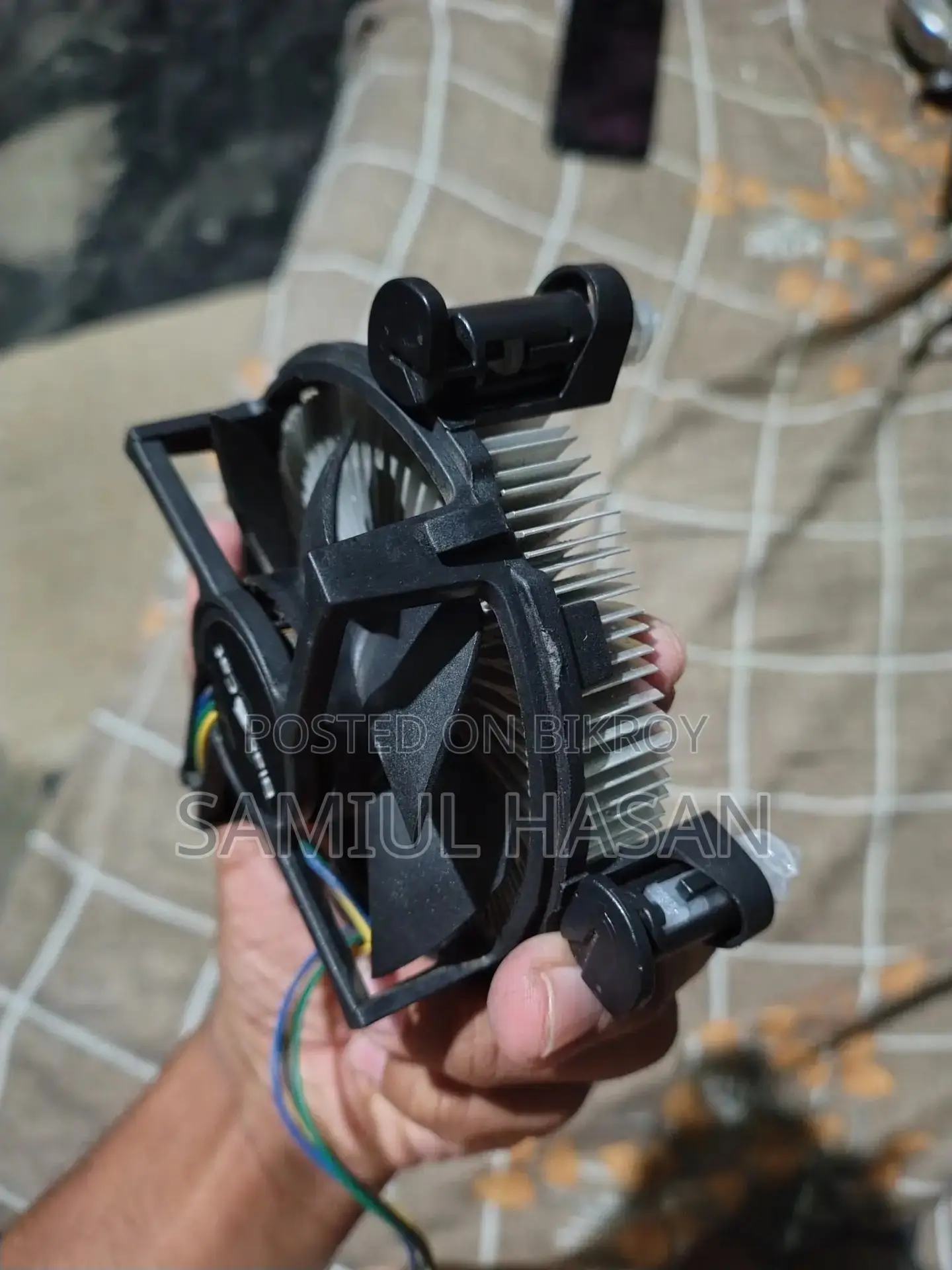 Cpu coolar fan with hit sink