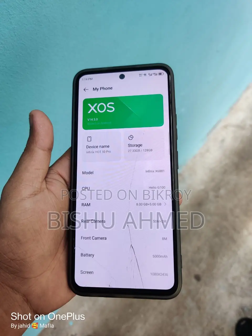 Infinix Hot 50 Pro . (Used)