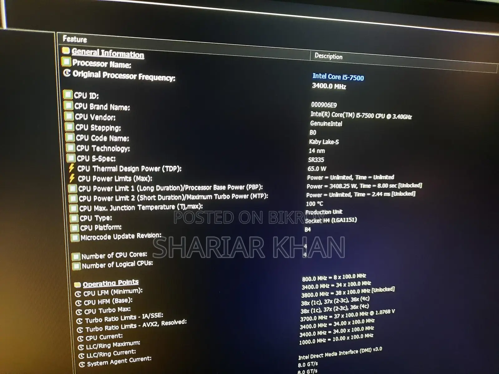 Intel Core I5 7500 7th Gen + Gygabite B250m Hd3 Motherboard