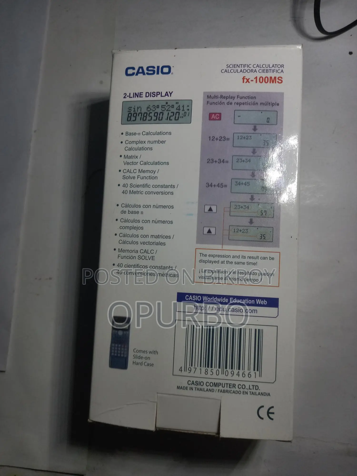 Casio Fx 100ms calculator