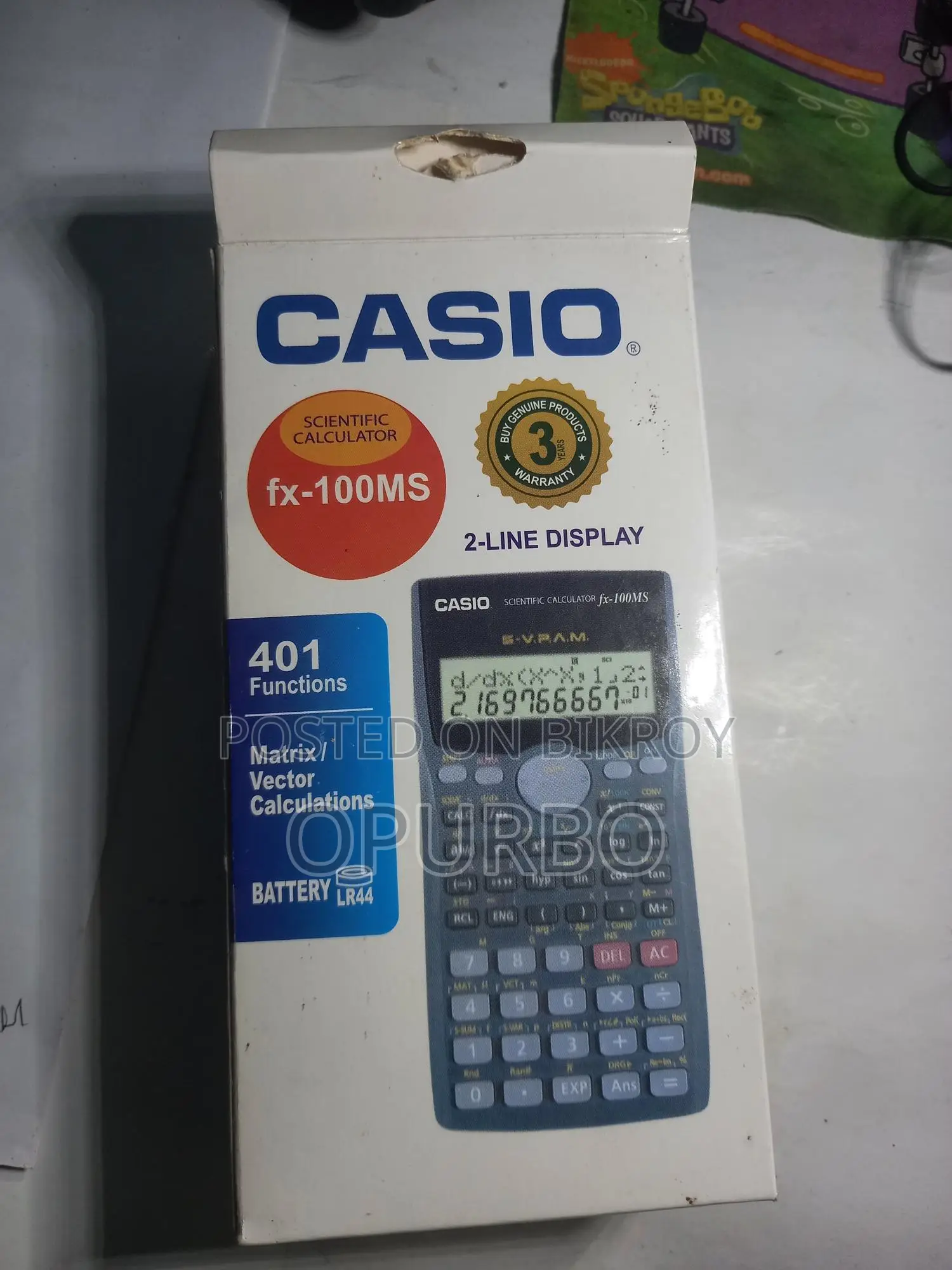 Casio Fx 100ms calculator