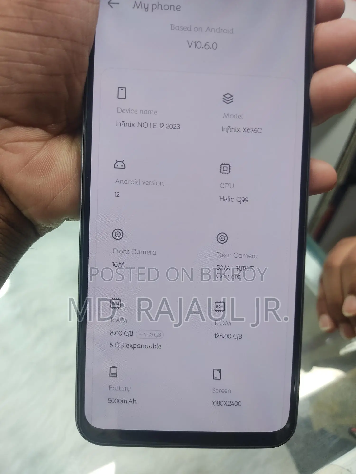 Infinix Note 12 . (Used)