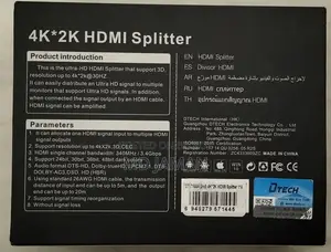 বিক্রয়ের জন্য: ব্র্যান্ড নিউ Dtech 4k Hdmi স্প্লিটার (২ পিস)