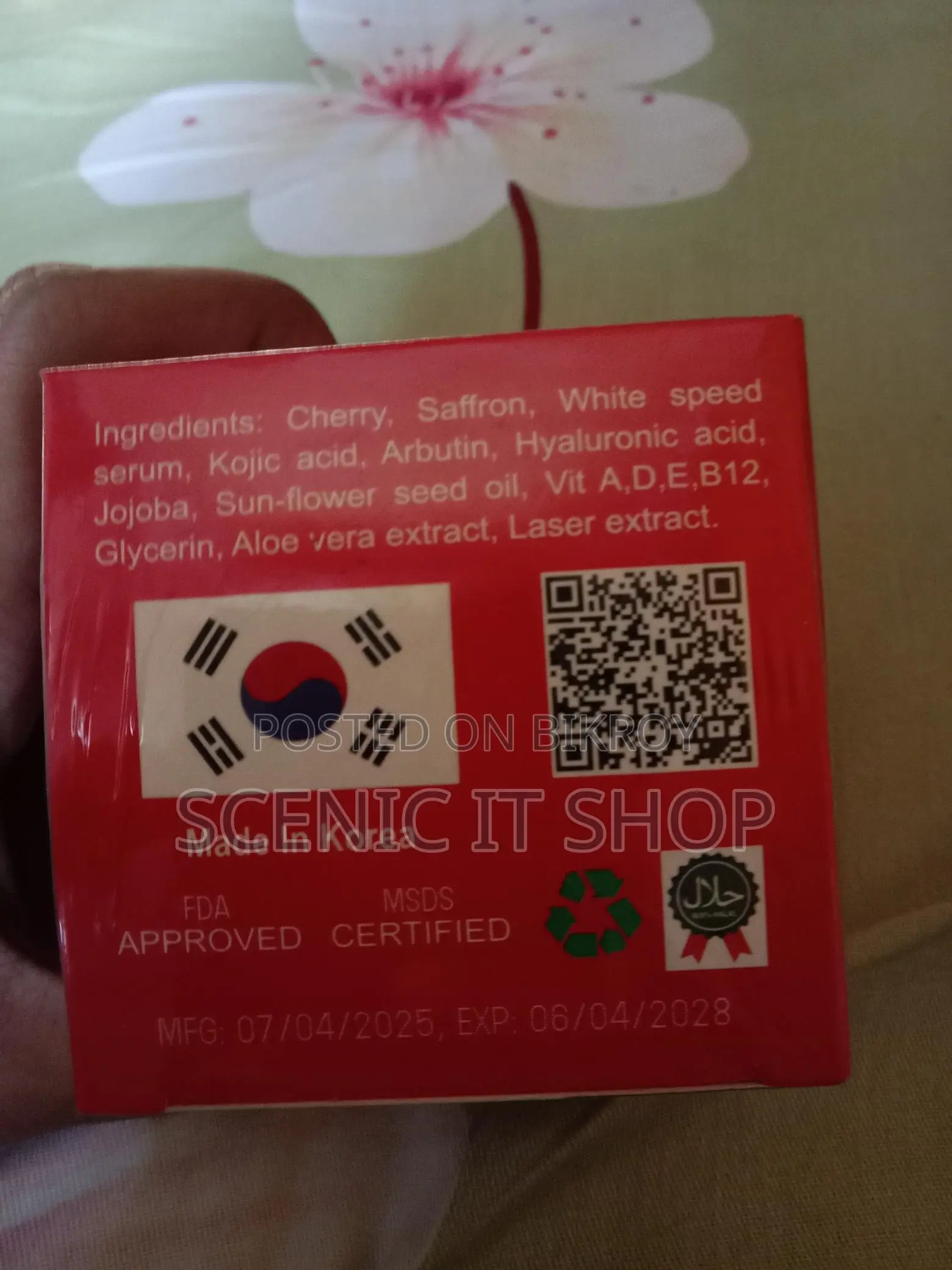 Cherry and Saffron Power Whitening Cream