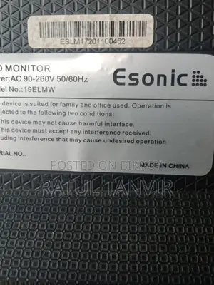 Esonic LCD Monitor, lightly used, everything works perfectly