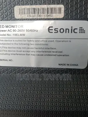 Esonic LCD Monitor, lightly used, everything works perfectly