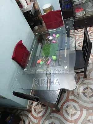 Glass Dining Table and Chair