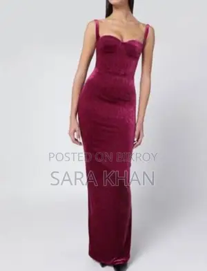 Red Velvet Western Dress