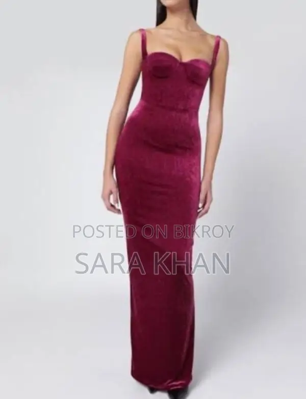 Red Velvet Western Dress