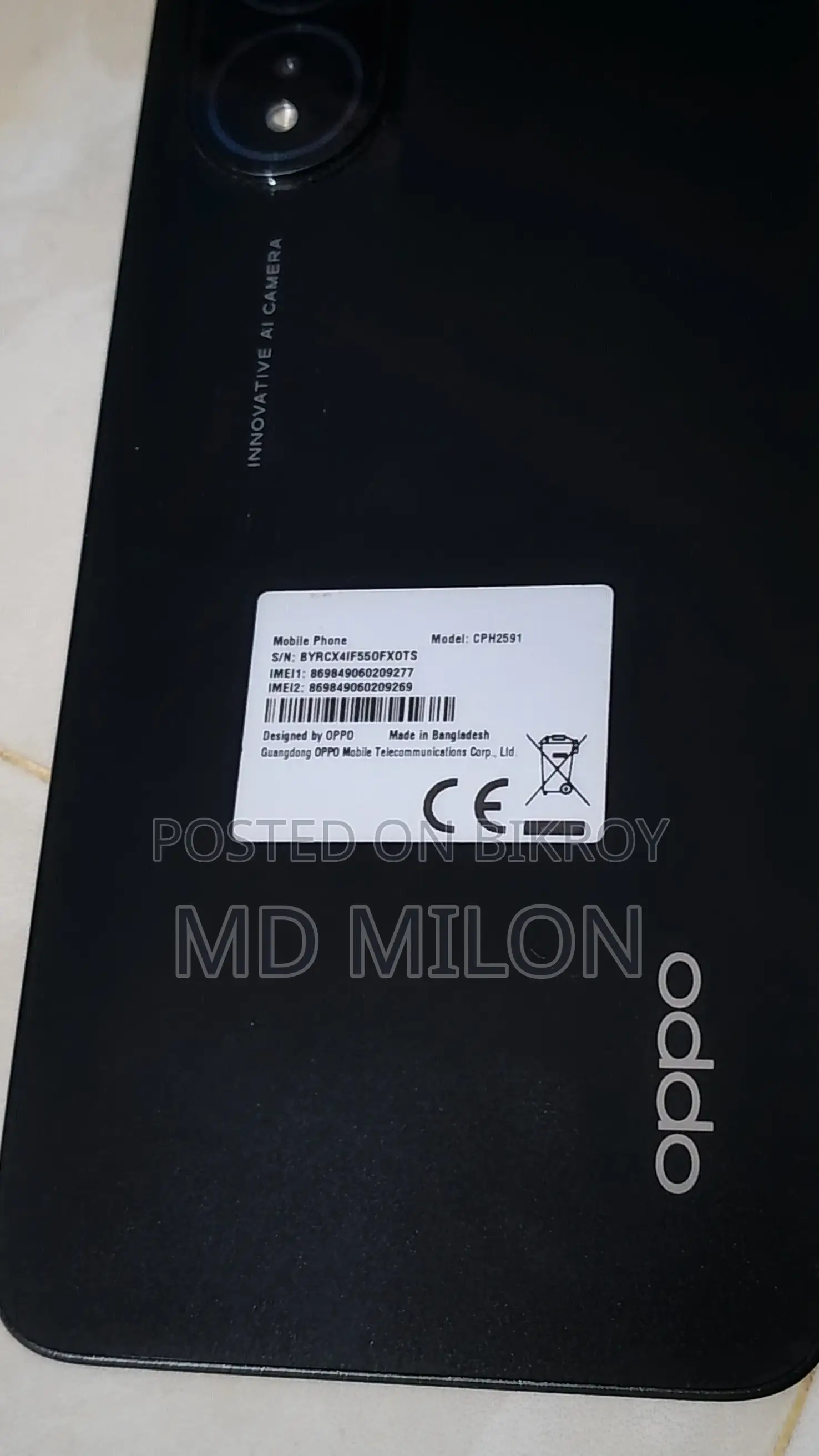 OPPO A18 ` (Used)