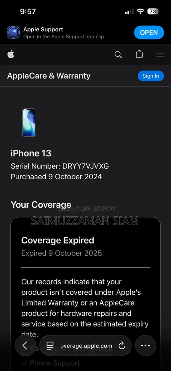 Apple iPhone 13 128 GB White