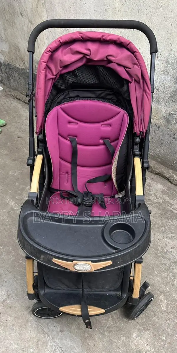 Baby Stroller C3 Best Premium Quality Prams Trolly- Magenta