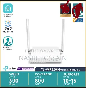 Tp-Link Tl-Wr820n 300mbps Wifi Router