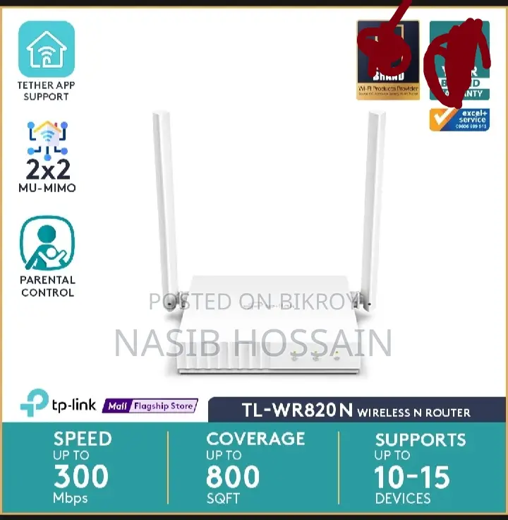 Tp-Link Tl-Wr820n 300mbps Wifi Router