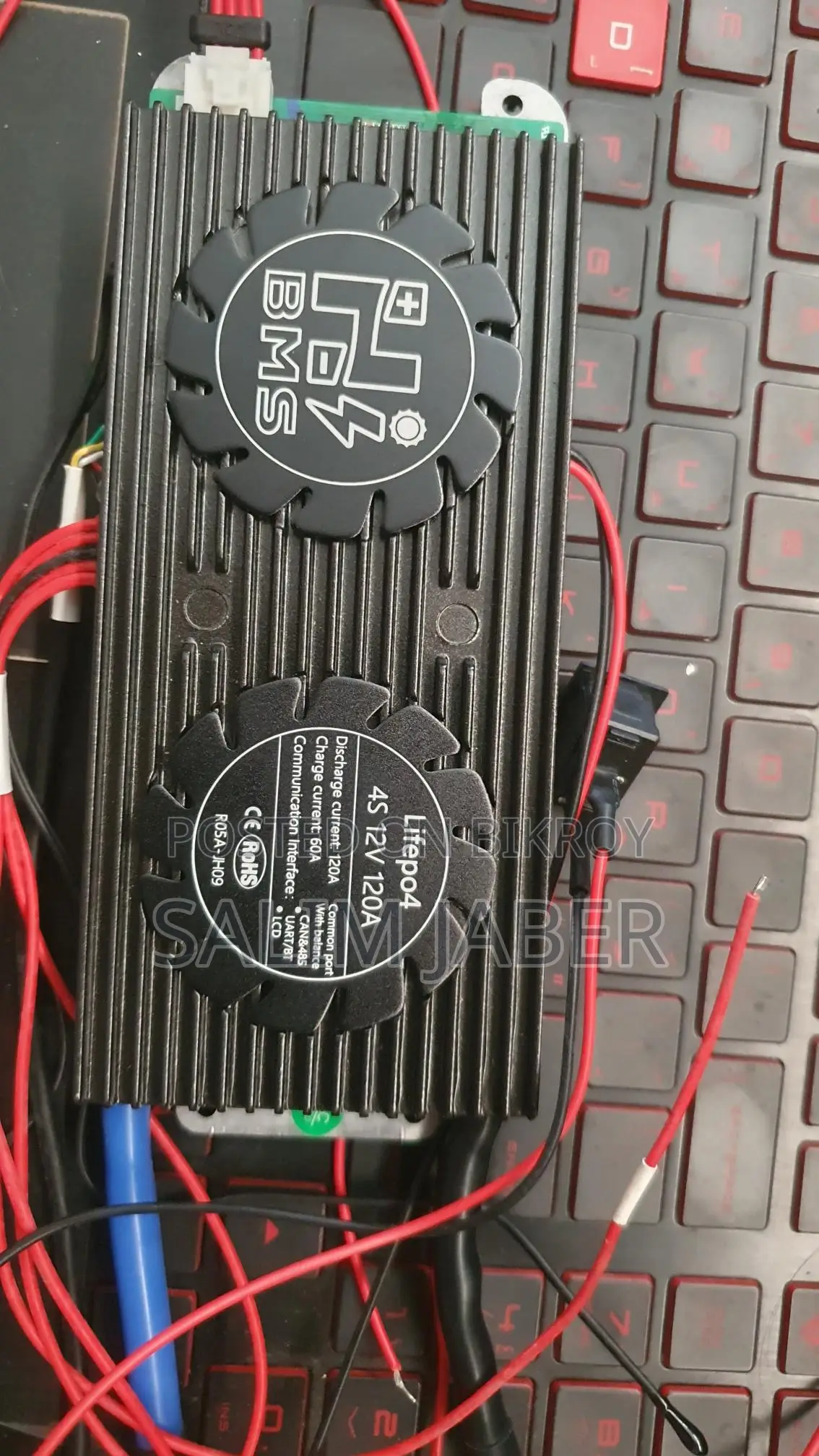 LiFePO4 4s 12v 120a Smart Bms Battery + Bluetooth/wifi Module