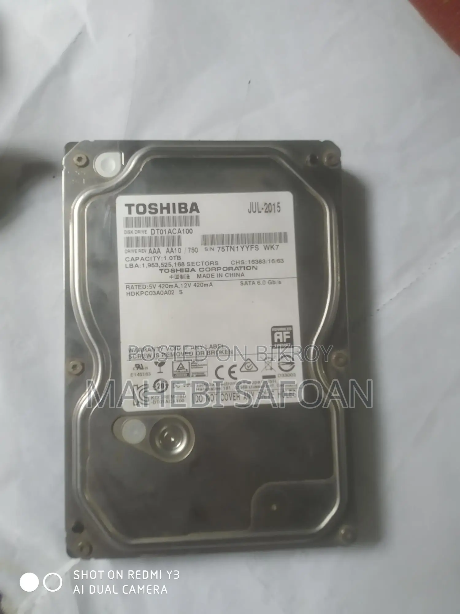 Toshiba Hard Disk 1TB