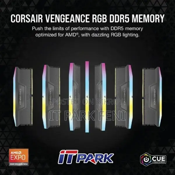 Corsair Vengeance Rgb 16gb Ddr5 6000mhz Cl36 Desktop Ram