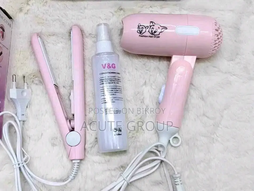 Mini Hair Dryer + Straightener