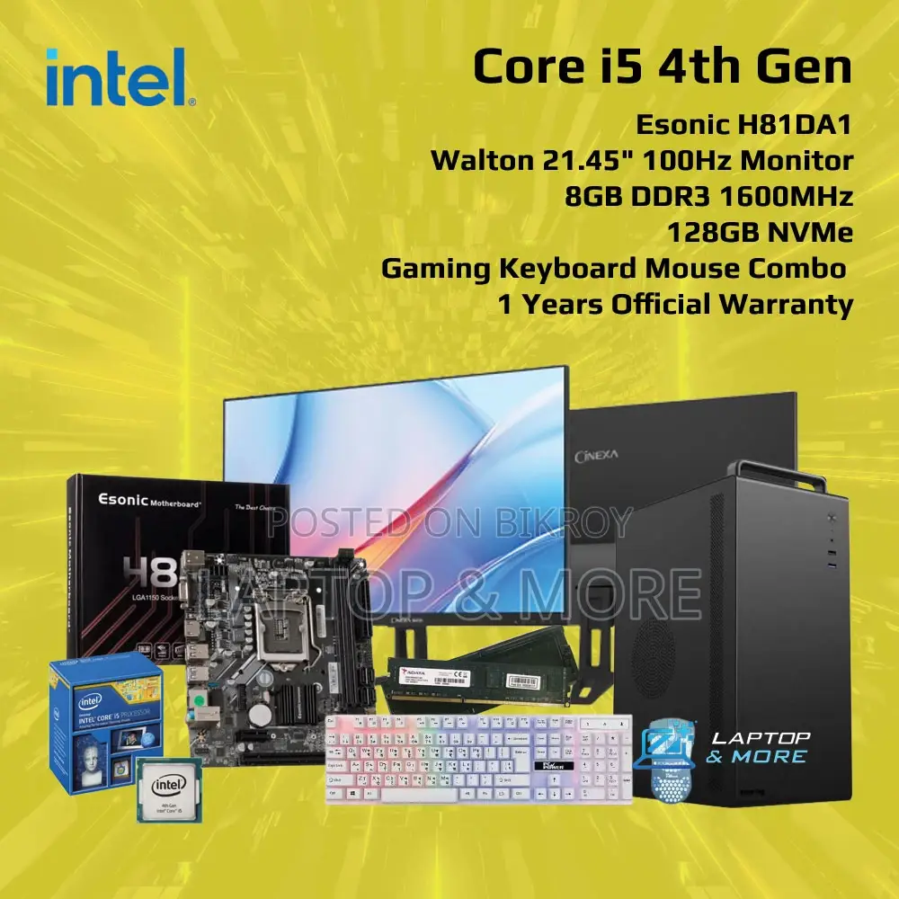 New Desktop Computer 8GB Intel Core i5 SSD 128GB