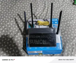 D - Link Router. Ac 1200 4 Antennar.