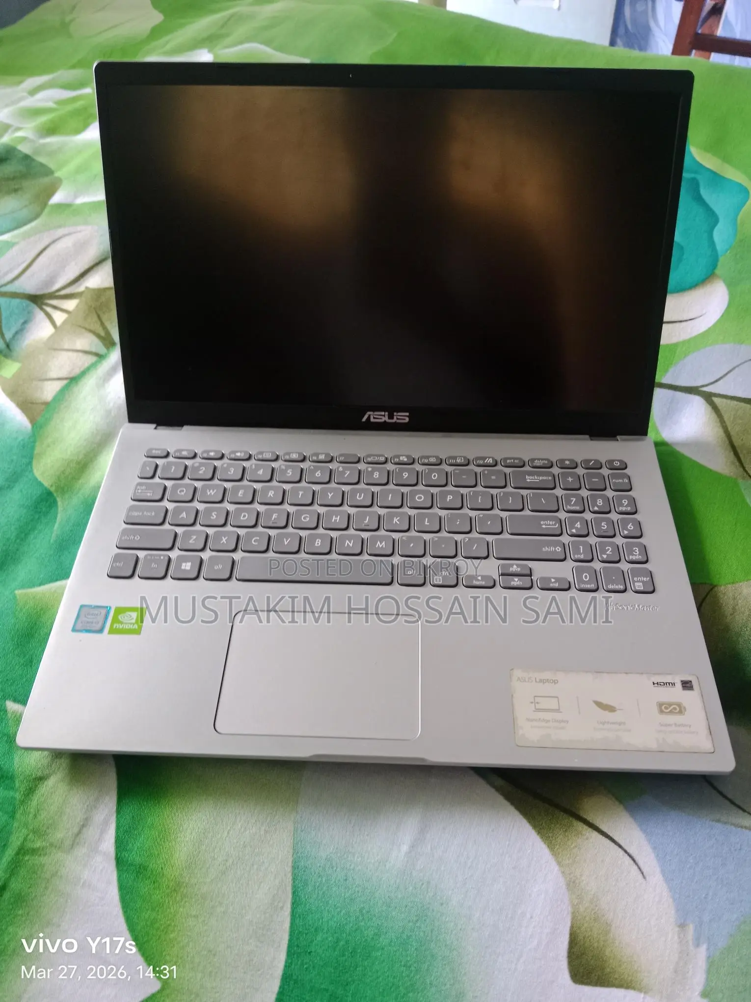 ASUS VivoBook 15 X509FB | Core i5 8th Gen 8GB RAM 256GB SSD