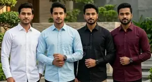 সলিড কালার ছেলেদের শার্ট