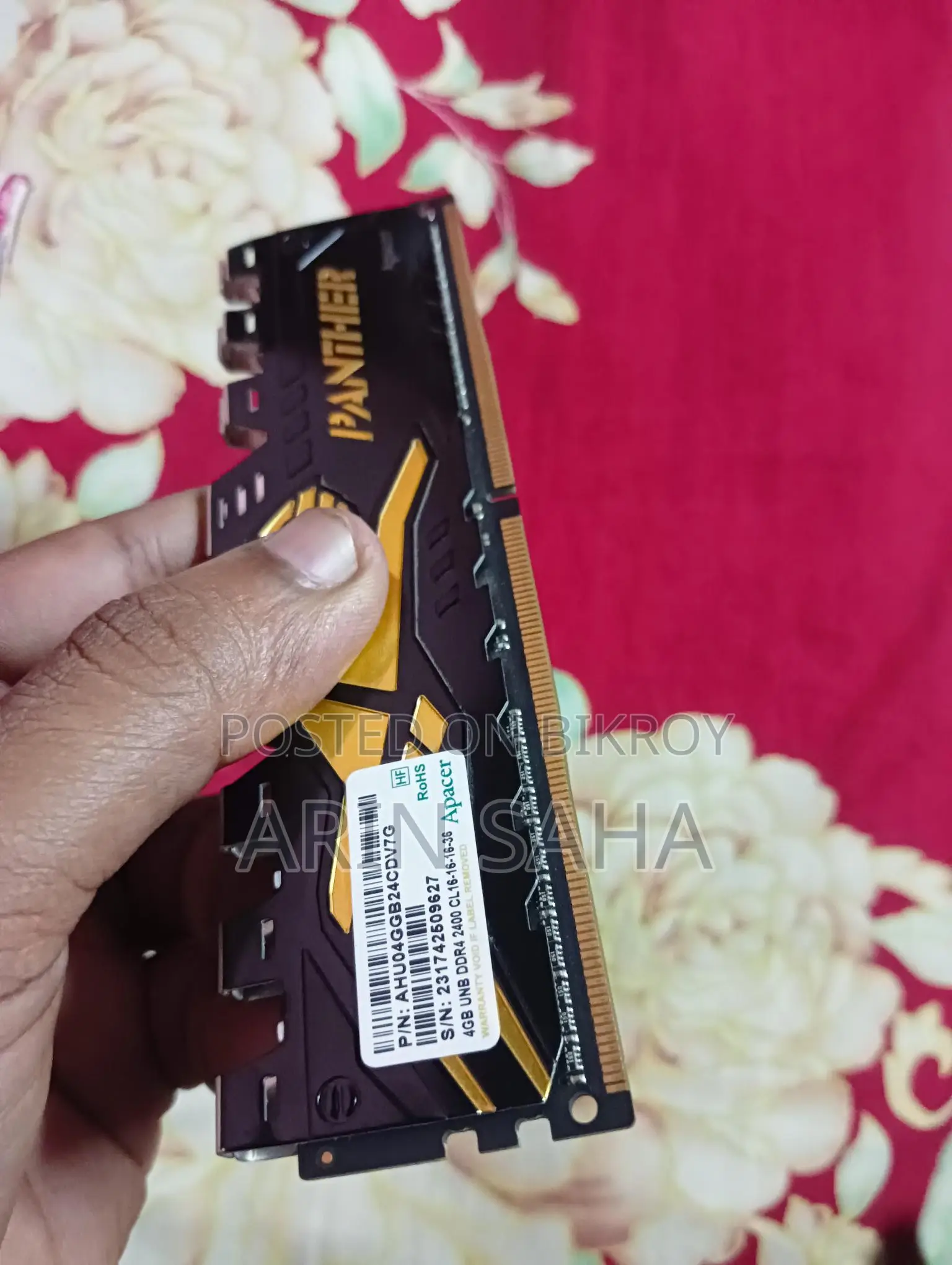 Apacer 4gb Ddr4 Ram(2400mhz)