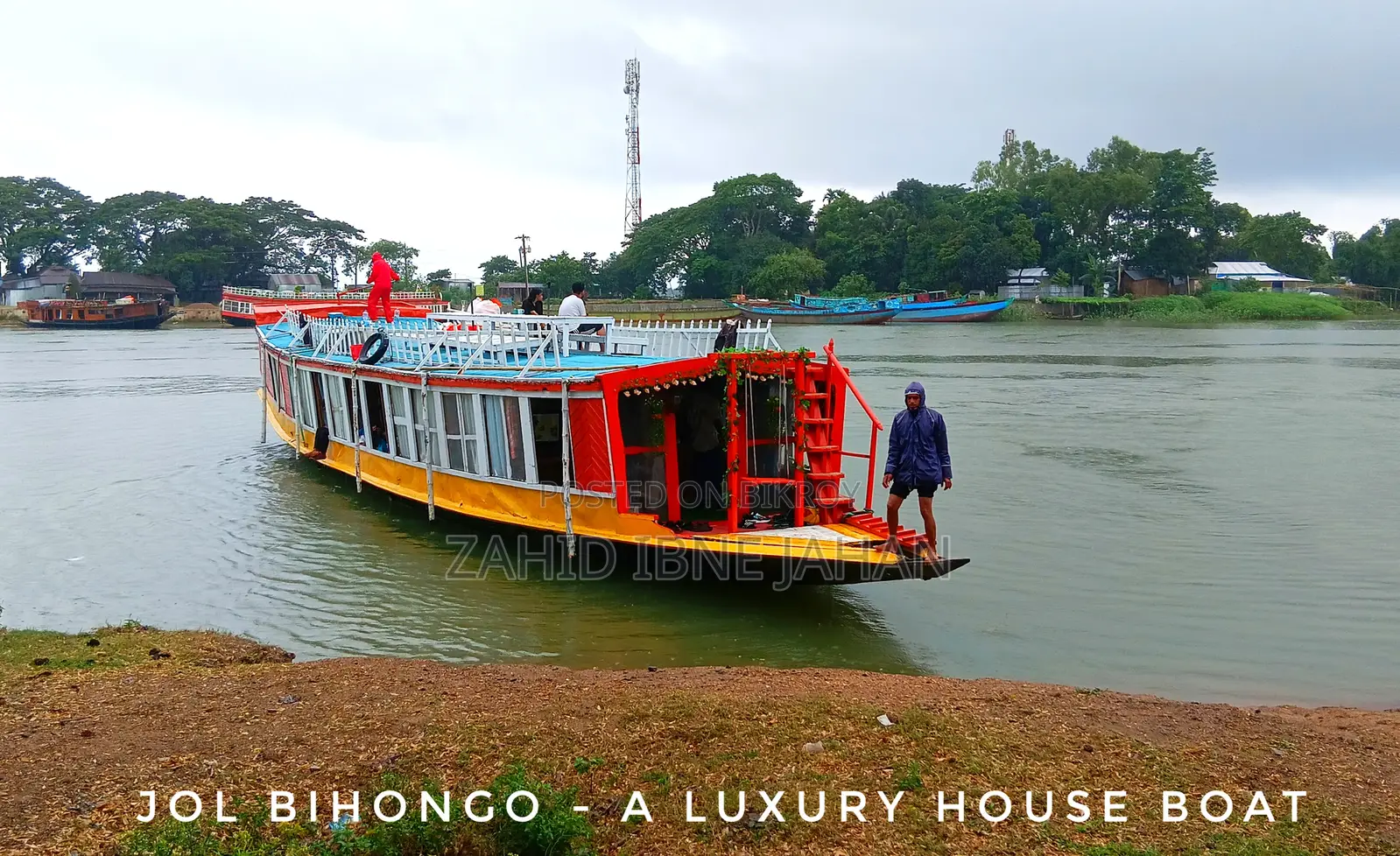 Urgent Sale: Wooden Tourist Eco-Houseboat