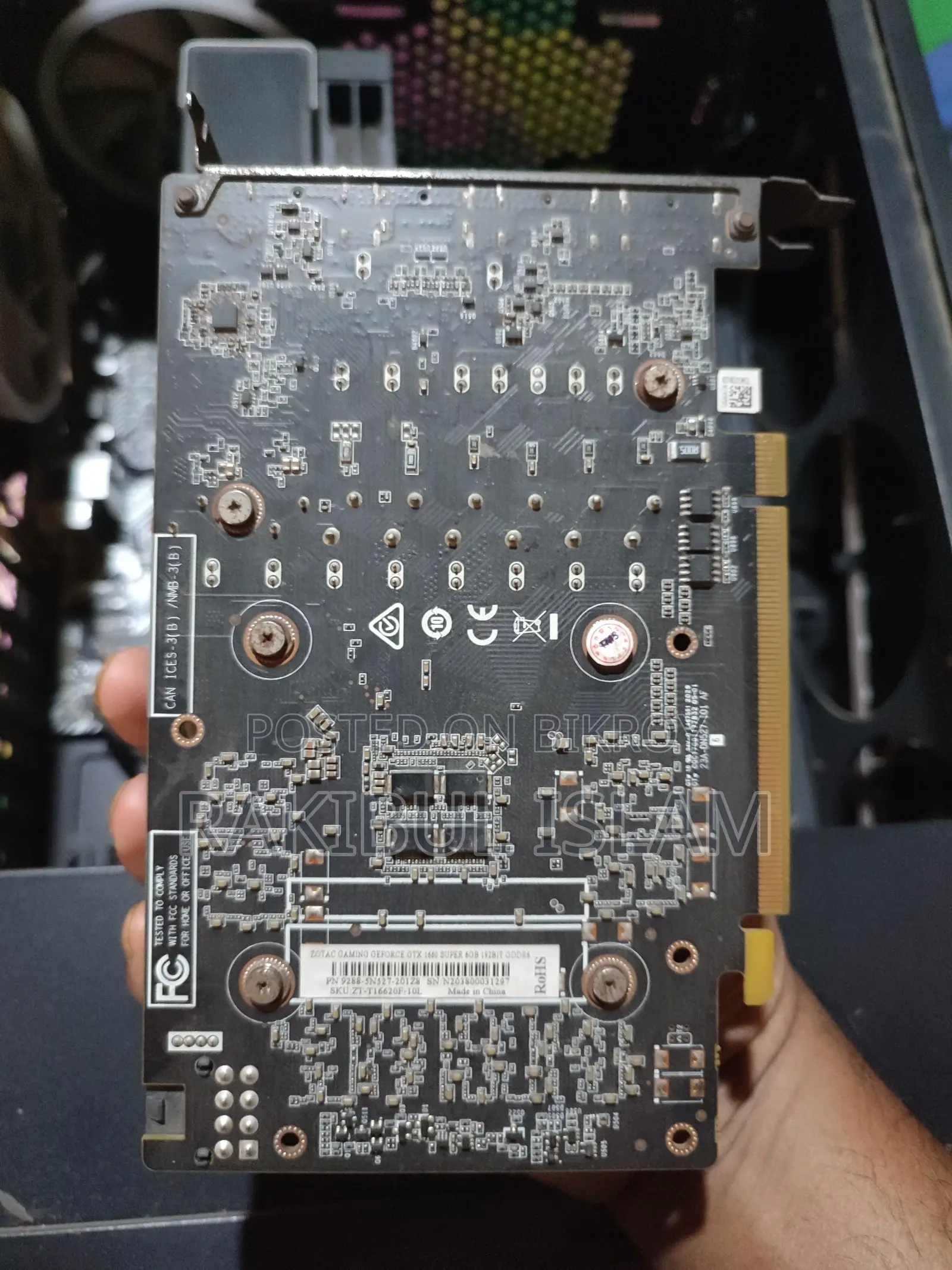 Zotac GTX 1660 Super 6gb Gddr6 বক্স সহ (অকেজো)