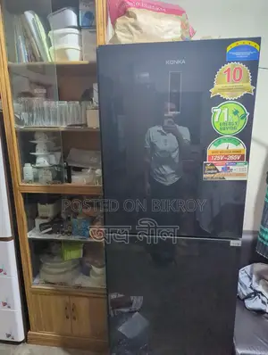 KONKA Refrigerator-KRT-315EIGB-Black