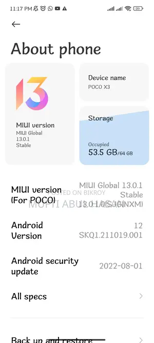 Xiaomi Poco X3 (Used)