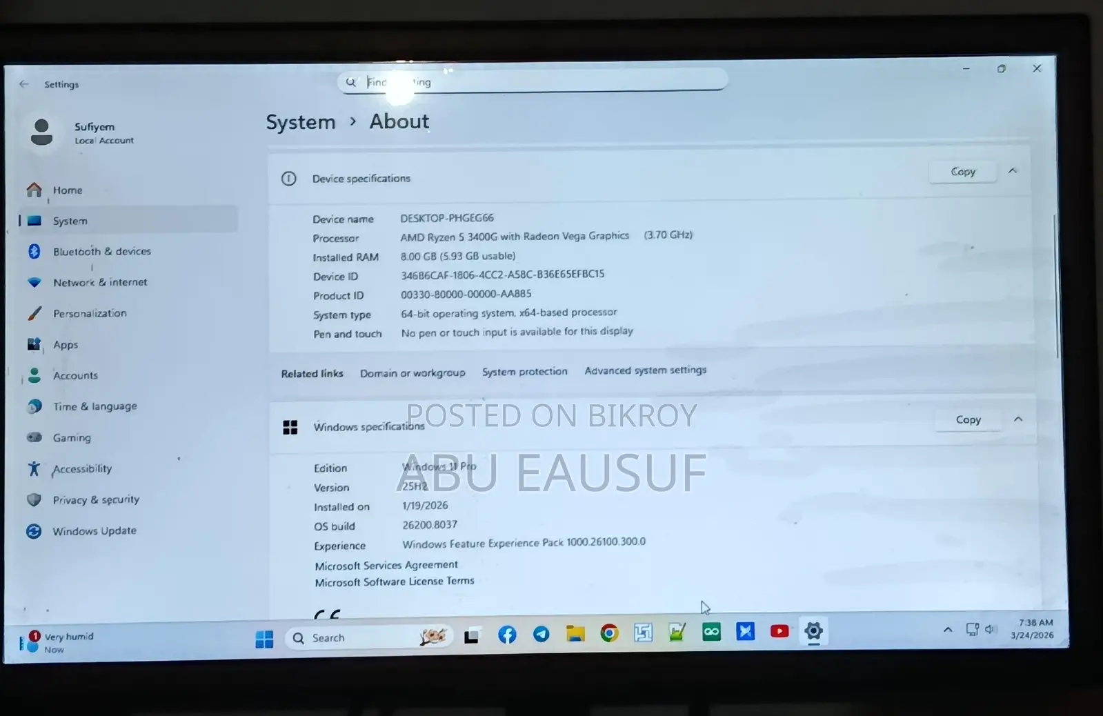 Desktop Computer For Sale