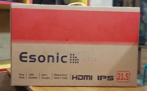 22 Inch Borderless Ips Display Esonic Brand { Full Box } Led Monitor