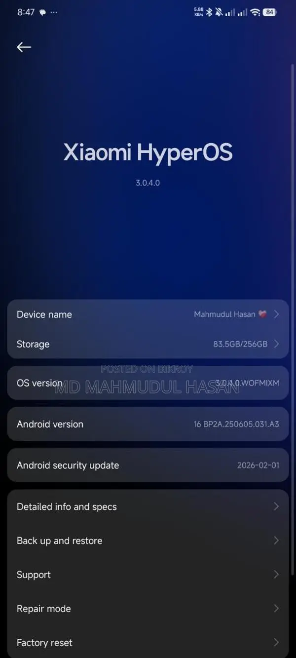 Xiaomi Redmi Note 14 pro . (Used)