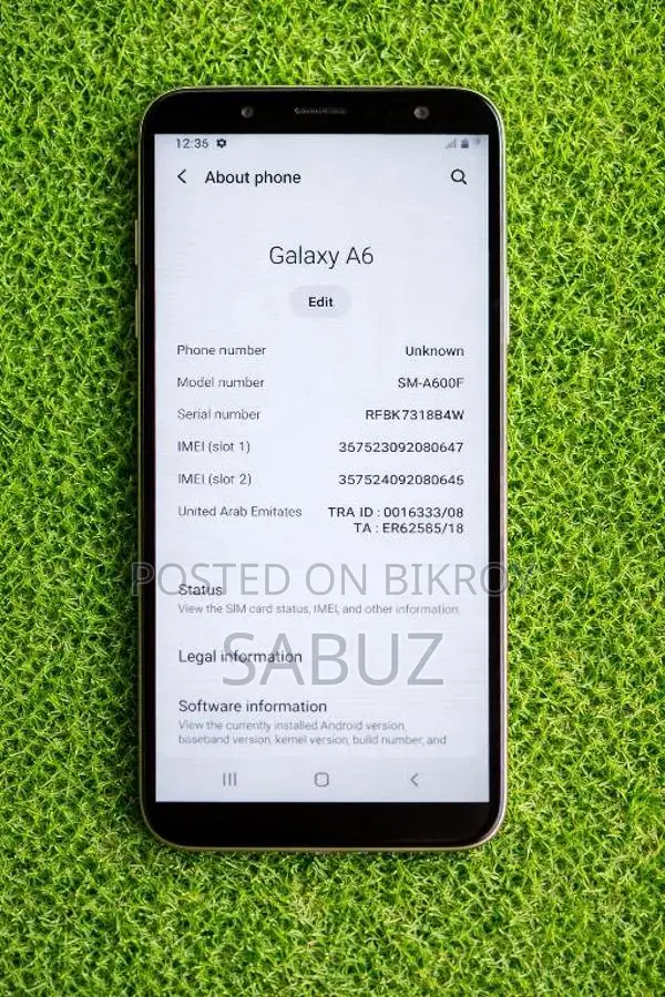 Samsung Galaxy A6 4/64 (Used)