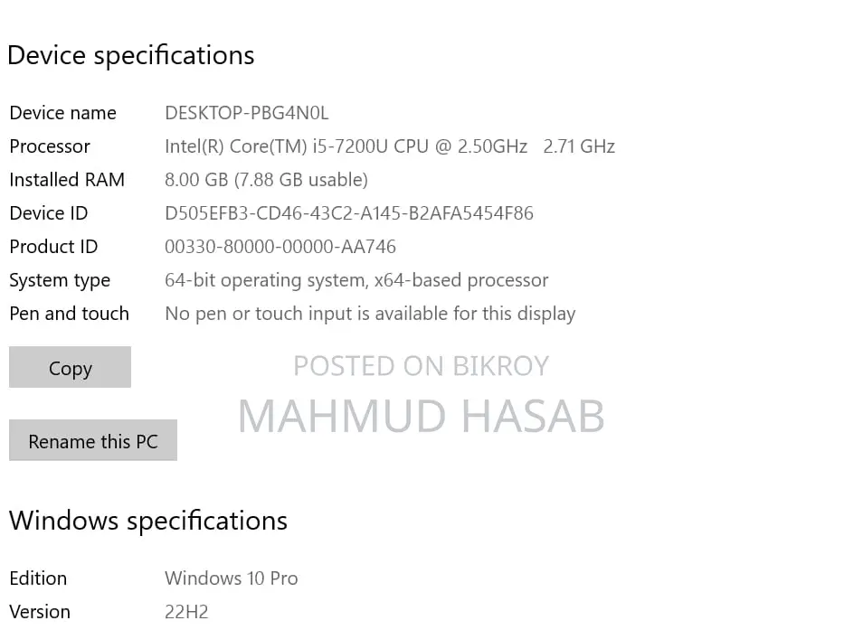 Laptop for sale