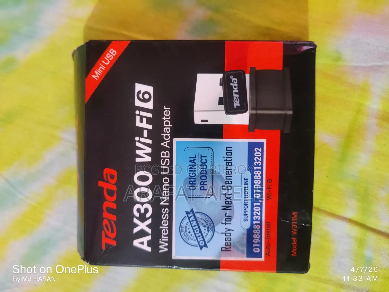 Tenda AX300 Wi-Fi 6 USB Adapter